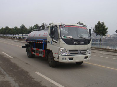 福田奧鈴國五藍牌吸糞車